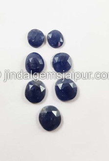 Blue Sapphire Rose Cut Slices
